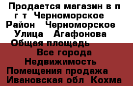 Продается магазин в п.г.т. Черноморское  › Район ­ Черноморское › Улица ­ Агафонова › Общая площадь ­ 100 - Все города Недвижимость » Помещения продажа   . Ивановская обл.,Кохма г.